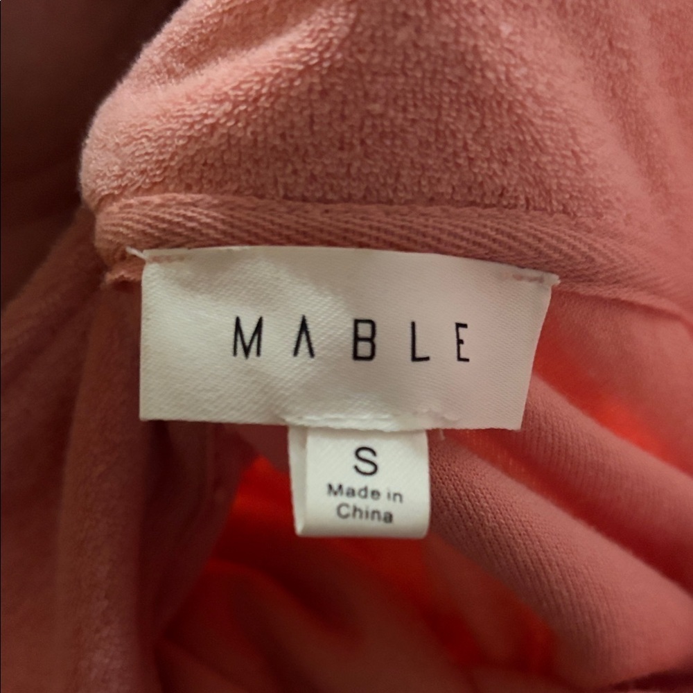 MABLE Terry Cloth Collared Short Set Preppy Casual Top: small Bottoms: large - Picture 11 of 16